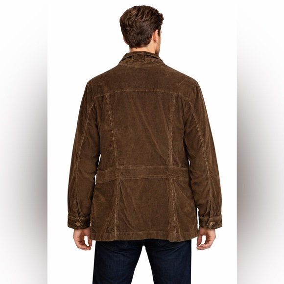 Eddie Bauer 2X Brown Corduroy Field Jacket Coat - Picture 2 of 8